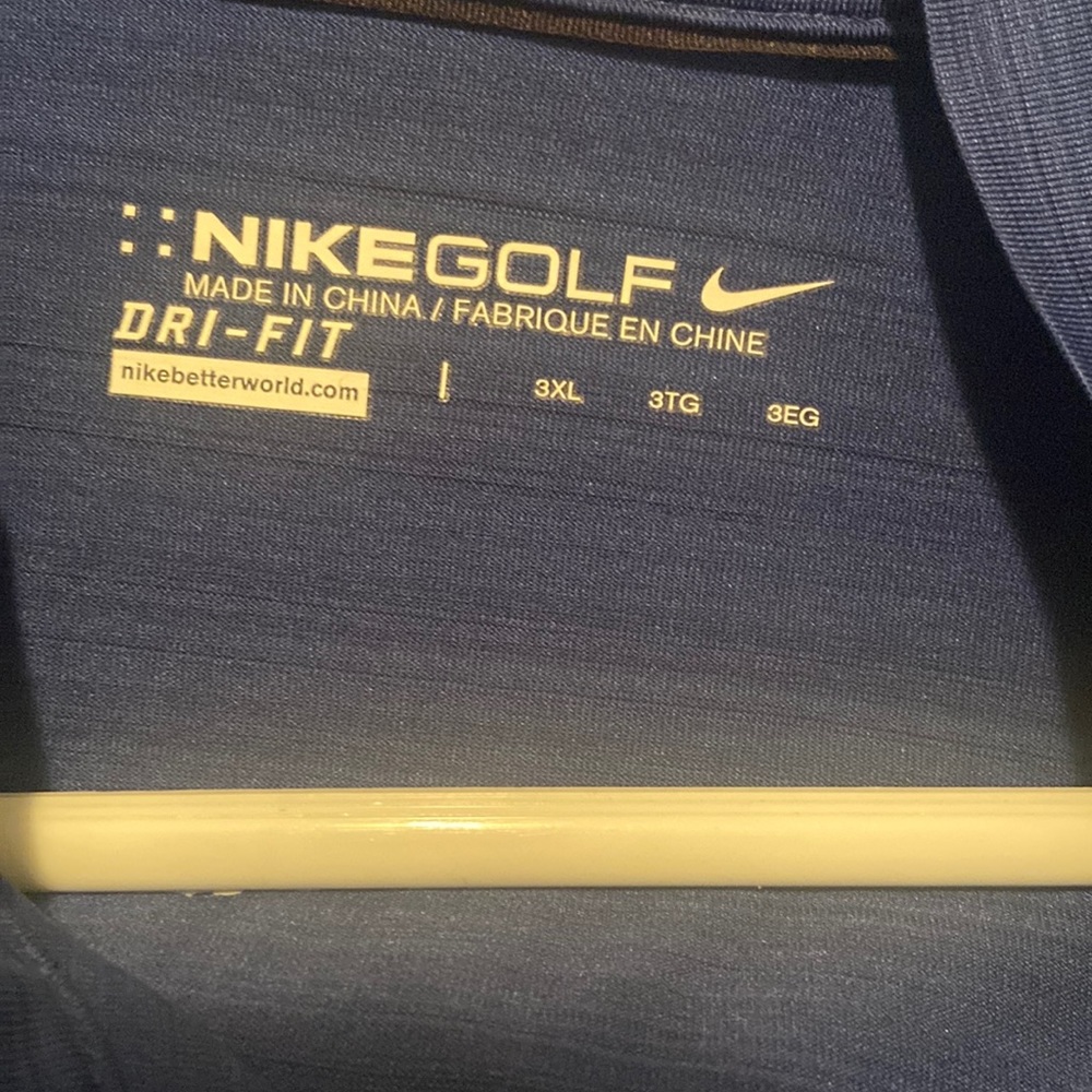 Mens Nike dri fit polo size 3x blue
